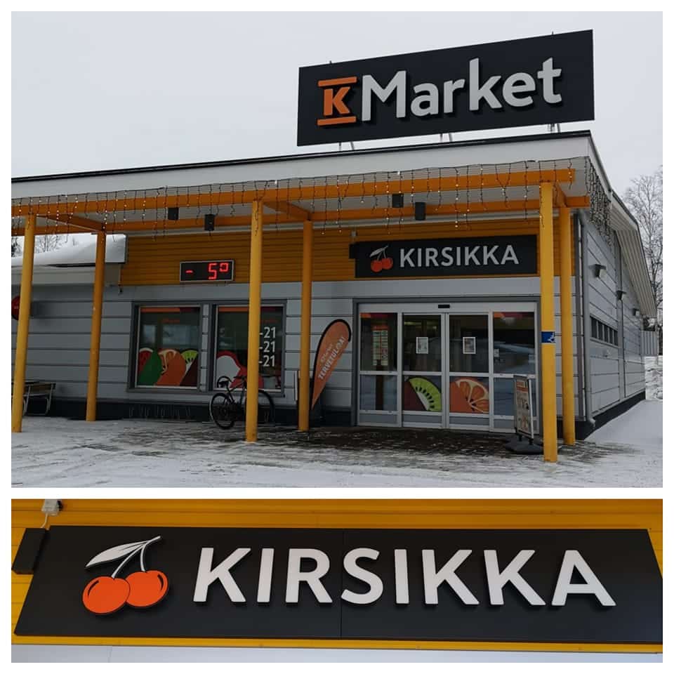 K market valokaappi